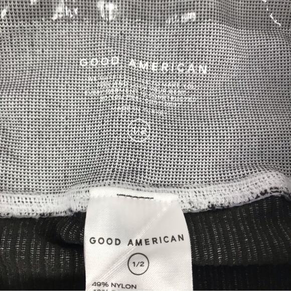 GOOD AMERICAN Seamless Wide Rib Leggings Women Sz 1/2 Athletic Outdoor Yoga NWT - Picture 6 of 11